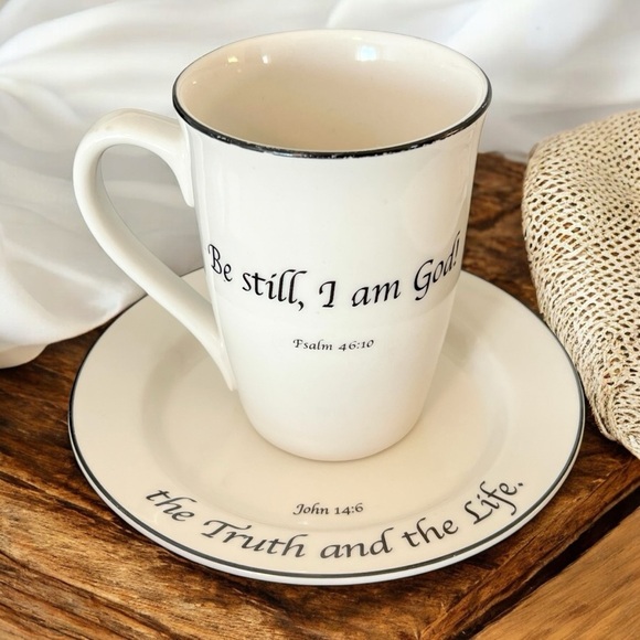 Christian Scripture Mug and Saucer - Picture 1 of 6